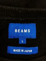 BEAMS◆スウェット/L/コットン/BLK/11-13-3390-103_画像3