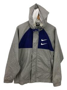 NIKE◆SWOOSH WOVEN HOODED JACKET/ナイロンジャケット/L/ナイロン/CJ4889-073