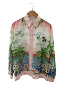 Casablanca◆LS SILK SHIRT PING-PONG CLUB/長袖シャツ/M/シルク/PNK/総柄