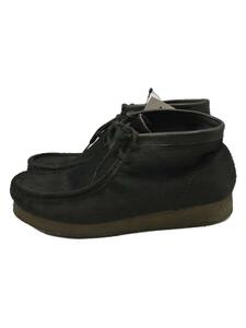 Clarks◆ワラビーブーツ/UK8/BLK/ハラコ