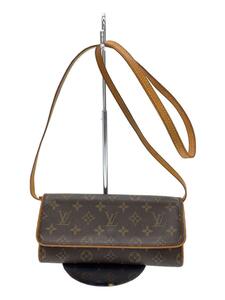 LOUIS VUITTON◆ポシェット・ツインGM_モノグラム・キャンバス_BRW/PVC/BRW