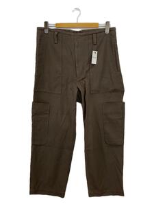 URU◆COTTON GABARDINE/FATIGUE PANTS/1/コットン/KHK/20SCG02/ベルト欠品