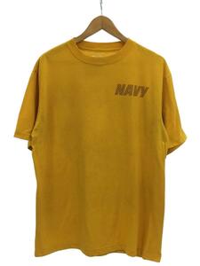 U.S.NAVY/トレーニングTシャツ/M/コットン/YLW/プリント