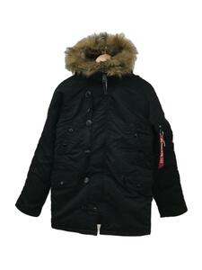 ALPHA INDUSTRIES◆フライトジャケット/M/ナイロン/ブラック/20094-201/N-3B Flight Jacket