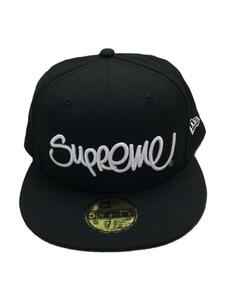 Supreme◆22ss/Handstyle New Era/キャップ/7 3/8/キャンバス/BLK/メンズ