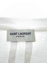 SAINT LAURENT◆Tシャツ/S/コットン/WHT_画像3