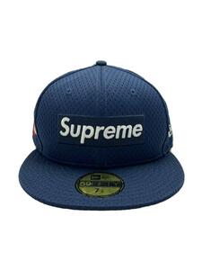 Supreme◆Mesh Box Logo CAP WORLD FAMOUS 2018/キャップ/7 3/8/ネイビー