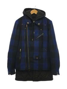 DIESEL◆キルティングジャケット/46/コットン/BLU/チェック/DIESEL BLACK GOLD/JETHROM