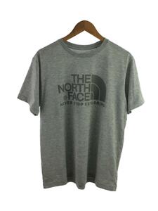 THE NORTH FACE◆S/S COLOR DOME TEE_ショートスリーブ カラー ドーム ティー/XL/ポリエステル/GRY/無