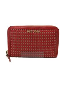 MIU MIU◆財布/-/RED/レディース/リボン柄