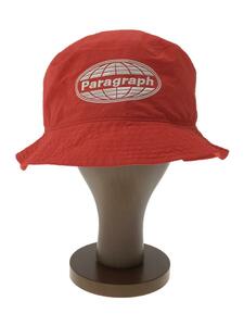 Paragraph◆バケットハット/paragraph Front-to-back logo bucket hat/ナイロン/RED