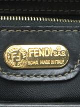 FENDI◆ミニボストンバッグ[仕入]/レザー/BRW/ストライプ/スレ有_画像3