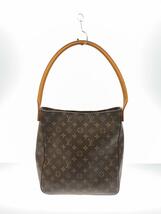 LOUIS VUITTON◆ルーピングGM_モノグラム・キャンバス_BRW/PVC/BRW_画像3