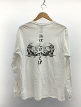 LONELY論理◆長袖Tシャツ/L/コットン/WHT_画像2