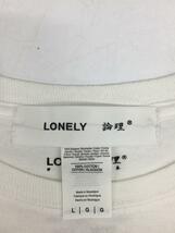 LONELY論理◆長袖Tシャツ/L/コットン/WHT_画像3