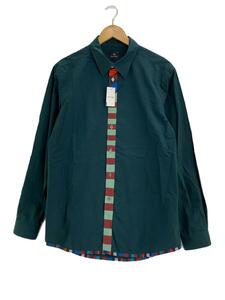 PS Paul Smith◆AFRICAN FLAG/プラケットシャツ長袖シャツ/XL/コットン/GRN/PY-WR-45095