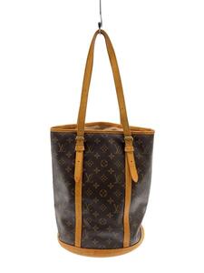 LOUIS VUITTON◆バケットGM_モノグラム・キャンバス_BRW/PVC/BRW/ブラウン/トートバッグ/バケツ