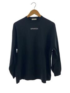 BALENCIAGA◆17SS/SPANDEX/クルーネック/ロンT/長袖Tシャツ/S/コットン/ブラック/470125