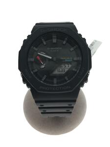 CASIO◆ソーラー腕時計_G-SHOCK/アナログ/BLK/BLK