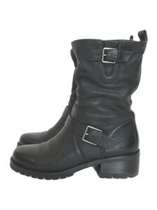 COLE HAAN* engineer boots /US7.5/BLK/ leather /W00198