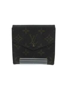 LOUIS VUITTON◆2つ折り財布/-/BRW/レディース/M61600/片方スナップボタン破損