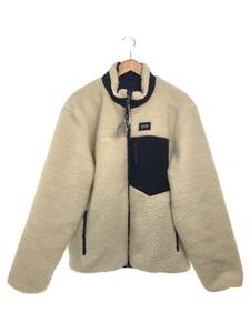 TAION◆コラボ/Reversible Fleece Down Jacket/フリースジャケット/L/ポリエステル/WHT