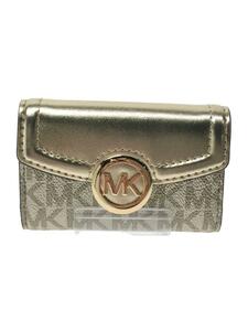 MICHAEL KORS◆キーケース/-/GLD/総柄/レディース