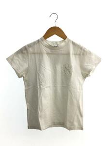 SEVEN TEN by MIHO KAWAHITO◆SVT胸刺繍Tシャツ/S/コットン/WHT/無地/3S109