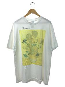 Hanes◆90S/Vincent gogh/ひまわり/ゴッホ/Tシャツ/VINTAGE/XL