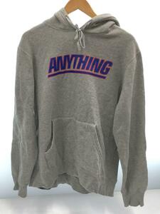 ANYTHING◆パーカー/M/コットン/GRY