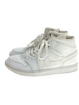 NIKE◆AIR JORDAN 1 MID/エアジョーダン1/27cm/WHT/554724-130_画像1