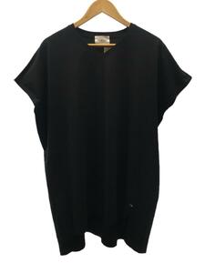 HUIS IN HOUSE/SUVIN COTTON Vネックワンピース/半袖ワンピース/-/コットン/BLK