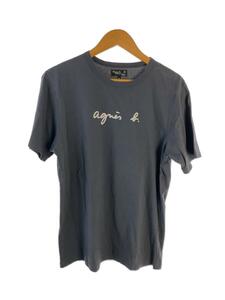 agnes b. homme◆Tシャツ/3/コットン/グレー/プリント/8807S137