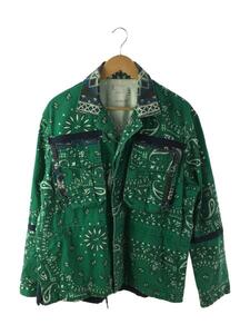 sacai◆22SS/Bandana Print Blouson/1/コットン/GRN/22-02687M