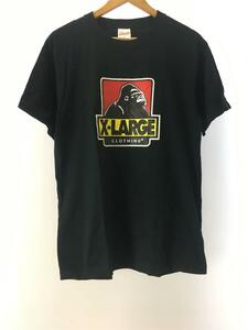 X-LARGE◆Tシャツ/L/コットン/BLK/プリント/0193161