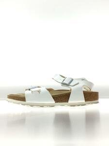 BIRKENSTOCK◆サンダル/24cm/WHT/レザー/RIO