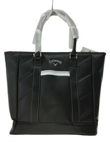 Callaway◆トートバッグ/フェイクレザー/BLK