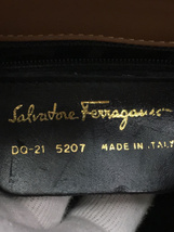 Salvatore Ferragamo◆リュック/バッグ/レザー/ブラウン/茶色/DQ-21/金具キズ/スレ有_画像3