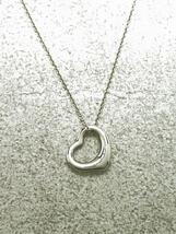 TIFFANY&Co.◆オープンハート/ネックレス/SV925/SLV/トップ有/レディース_画像1