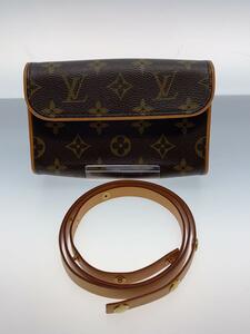 LOUIS VUITTON◆ポシェット・ツインPM_モノグラム・キャンバス_BRW/PVC/BRW