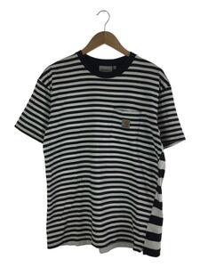 Carhartt◆00s/Tシャツ/M/コットン/WHT/ボーダー