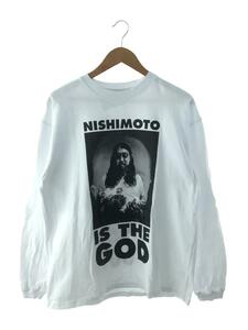 NISHIMOTO IS THE MOUTH/23SS/GOD L/S TEE/M/コットン/WHT