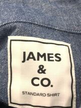 JAMES&CO/シャンブレーシャツ/長袖シャツ/4/コットン/IDG/無地/JS101-201_画像3