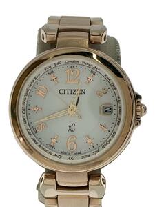 CITIZEN* solar wristwatch / analogue / stainless steel /SLV/GLD/H246-T026745