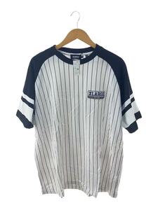 X-LARGE◆STRIPED BASEBALL S/S TEE Tシャツ/XL/WHT/ストライプ/101233011022