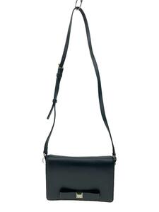 kate spade new york◆ショルダーバッグ/レザー/BLK