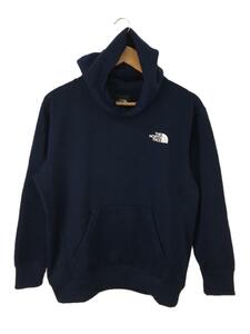 THE NORTH FACE◆BACK SQUARE LOGO HOODIE_バック スクエア ロゴ フーディ/M/ポリエステル/NVY