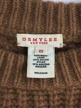 DEMYLEE◆セーター(厚手)/XS/ウール/CML/無地/321080078_画像3