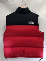 THE NORTH FACE◆1996 RETRO NUPTSE VEST/L/ナイロン/レッド/NF0A3JQQ/汚れ有_画像2