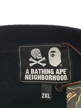 A BATHING APE◆スウェット/XXL/コットン/NVY/001SWJ231901C/BAPE NBHD RELAXED FIT CREWN_画像3